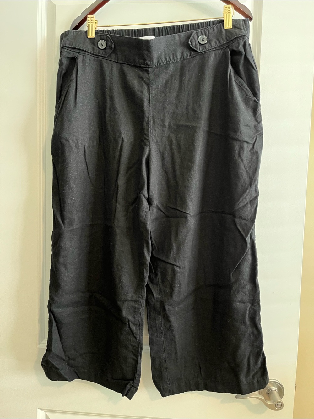 Croft & Barrow Woman’s XL Black Flowy Palazzo Pants